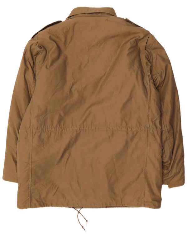 Chaqueta militar vintage para hombre Reino Unido 46 3XL Poliéster caqui