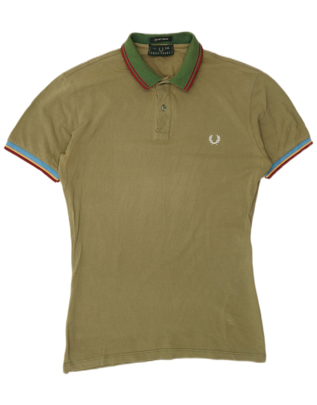 FRED PERRY Polo para niño 15-16 años 2XL Caqui