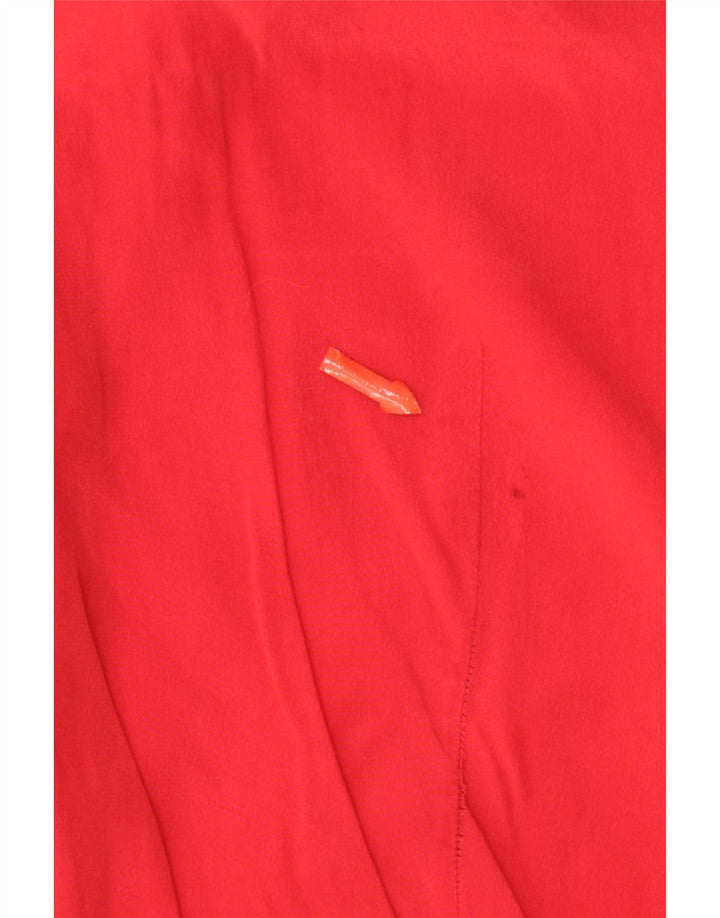 Blusa camisera para mujer Andrea Mare UK 46 Large Seda roja