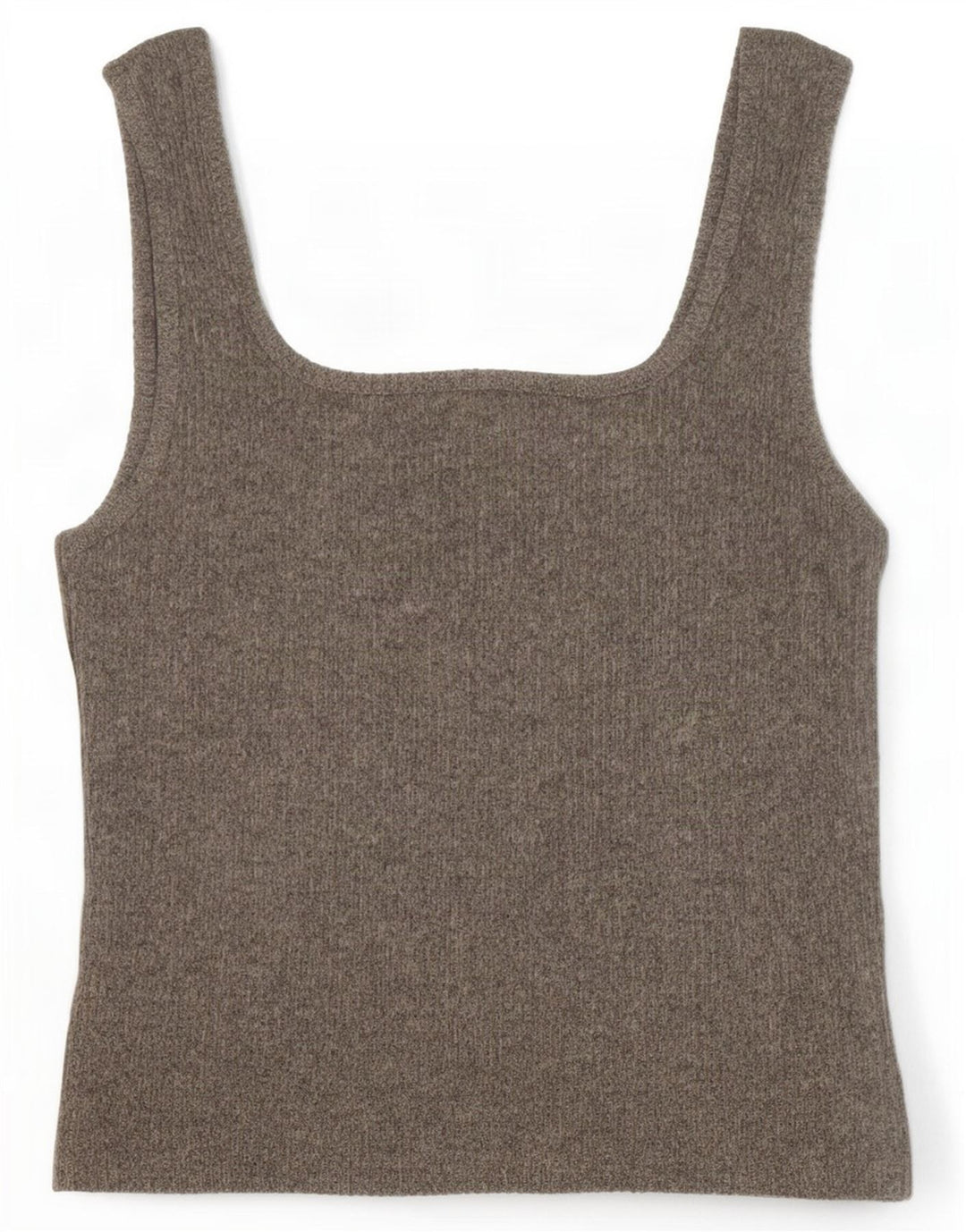 Topshop Top de tirantes de punto corto para mujer UK 42 Gris medio