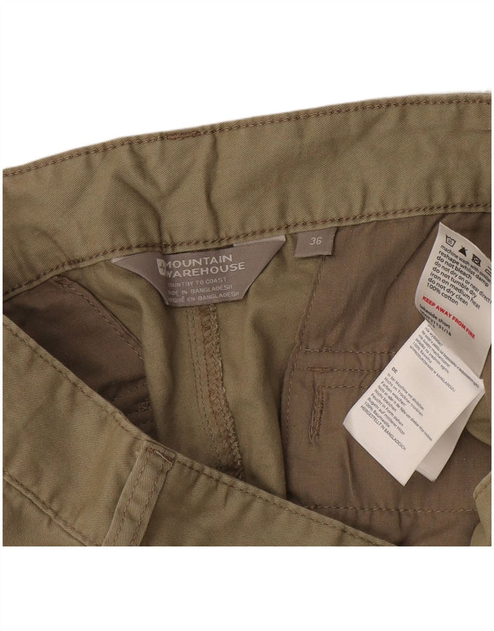 Pantalones cortos cargo para hombre Mountain Warehouse W36 Algodón beige grande