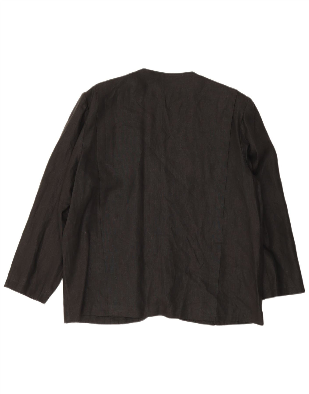 Vintage mujer 1 botón Blazer chaqueta Reino Unido 14 grande negro