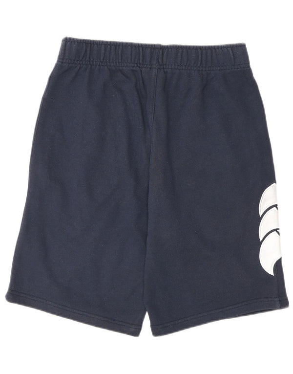 Canterbury Mens Graphic Sport Shorts Pequeño Azul Marino Algodón
