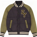 Chaqueta acolchada con gráfico Zara para niño 13-14 años Bloque de color azul marino mediano