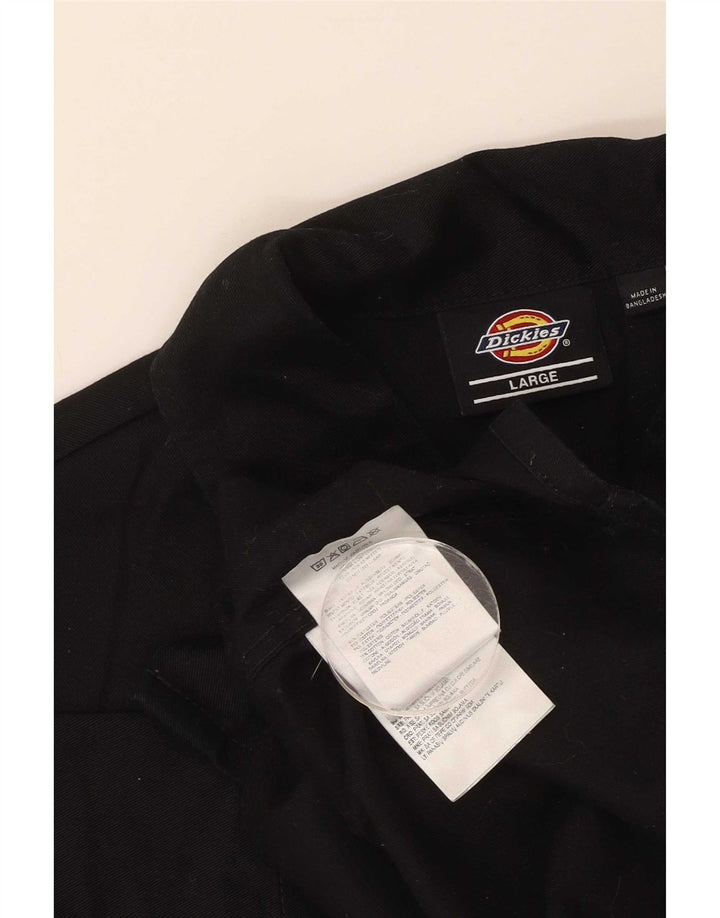 Dickies Camisa de manga corta para mujer UK 46 Large Poliéster negro
