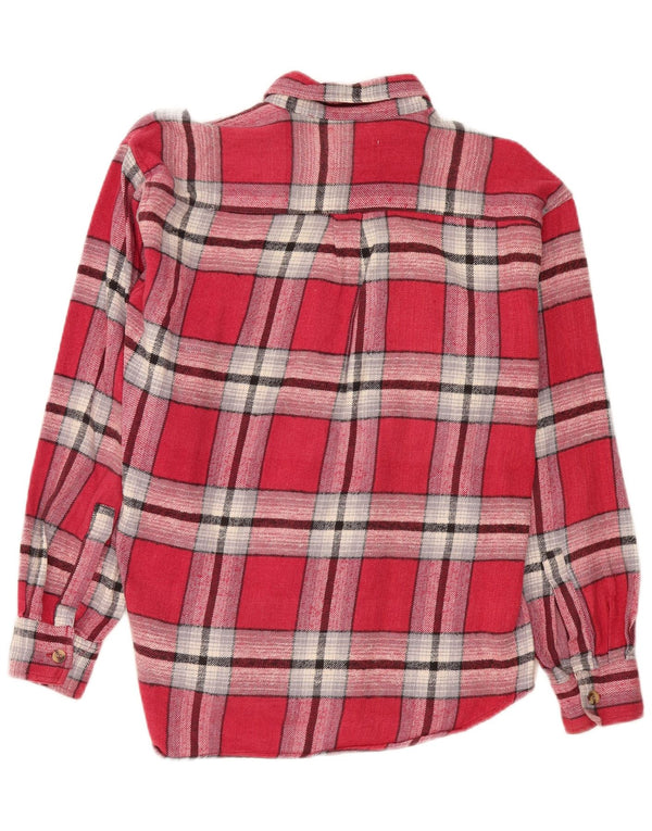 S.S. Shirties Camisa de Franela para Hombre Algodón a Cuadros Rosa Grande