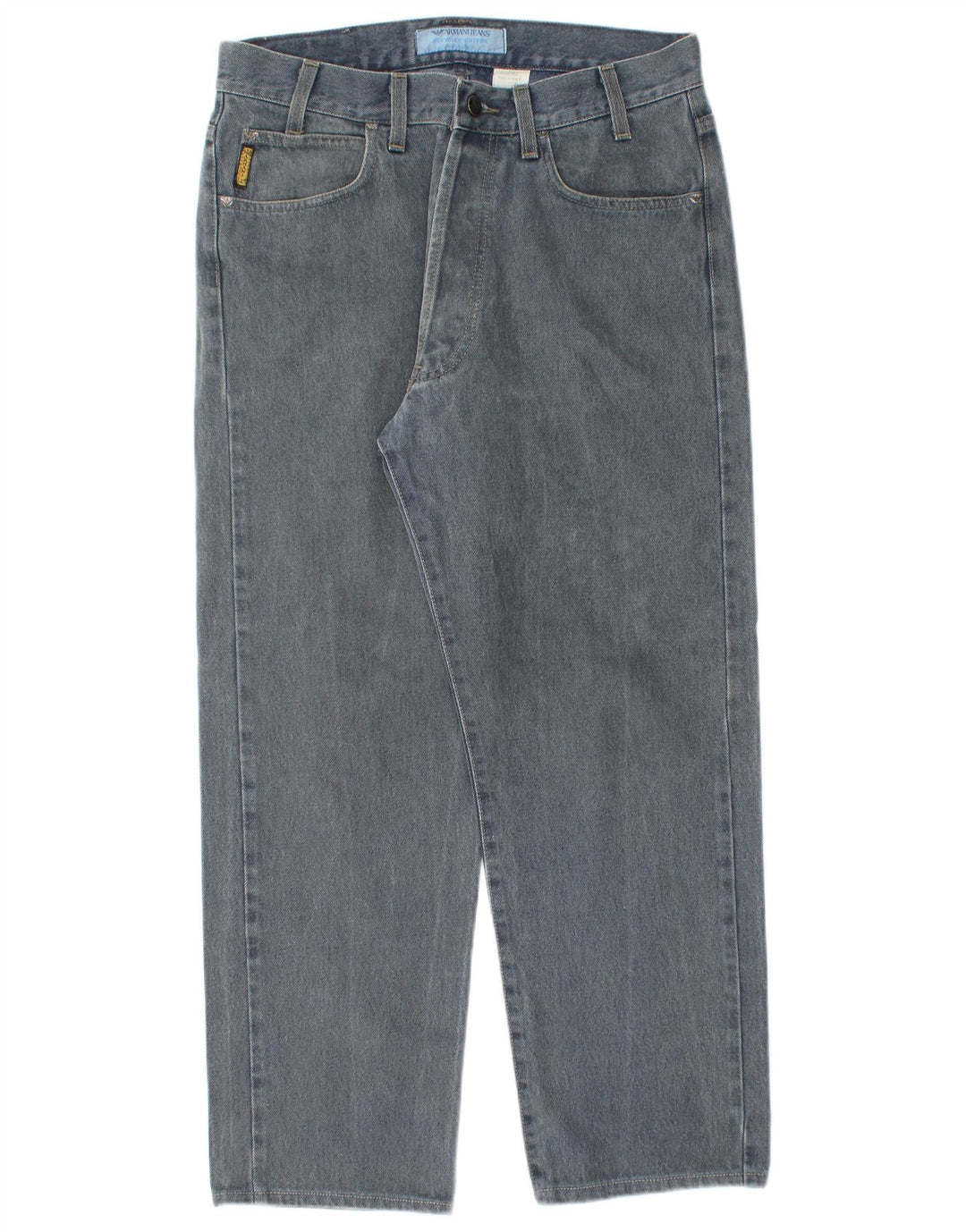 Vaqueros Armani Hombre Rectos W33 L27 Algodón Azul