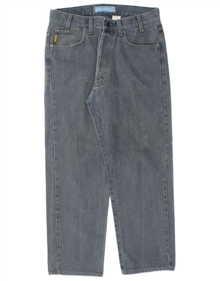 Vaqueros Armani Hombre Rectos W33 L27 Algodón Azul