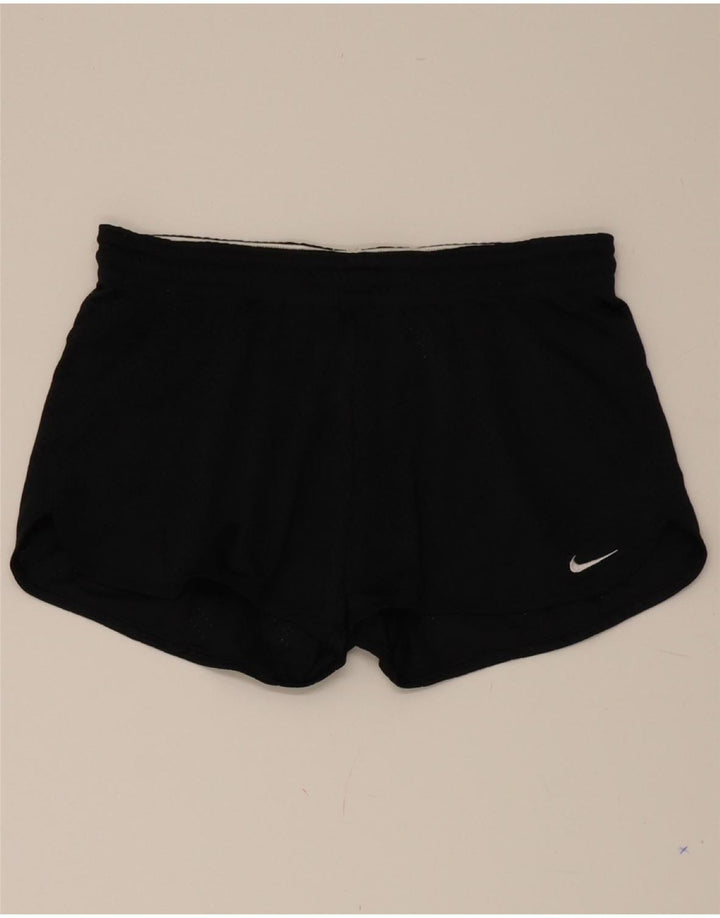NIKE Womens Dri Fit Sport Shorts UK 14 Medium  Black Polyester Vintage Nike and Second-Hand Nike from Messina Hembry 