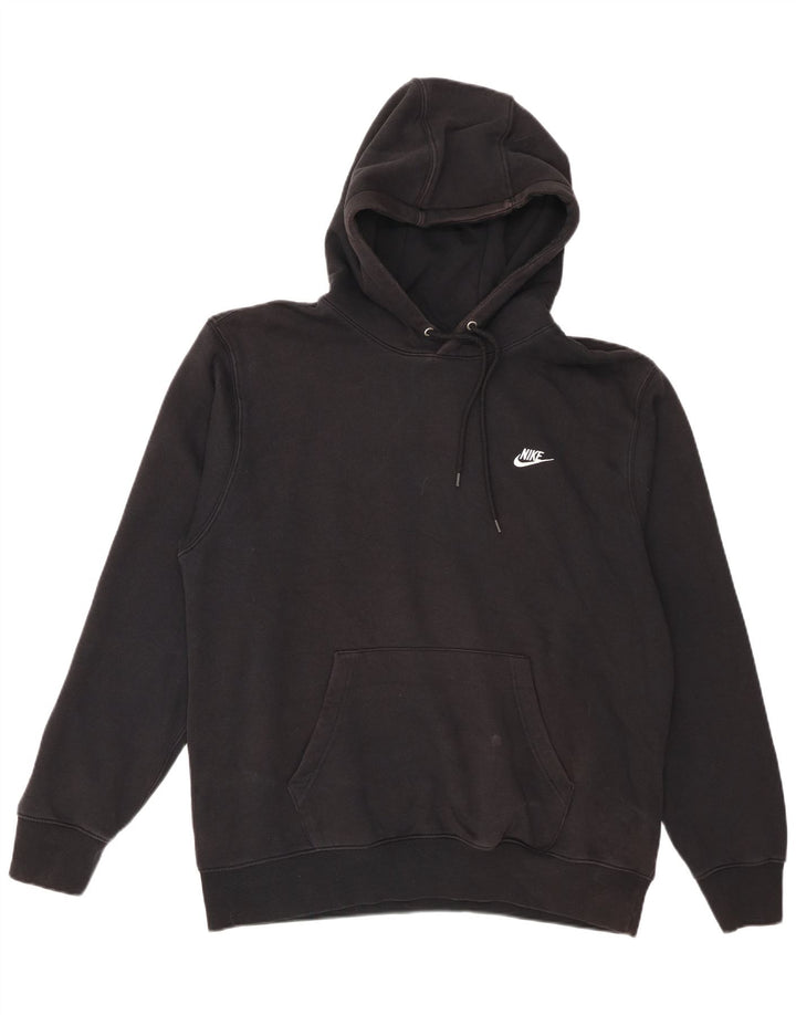 Nike - Sudadera con capucha para hombre, talla grande, algodón negro