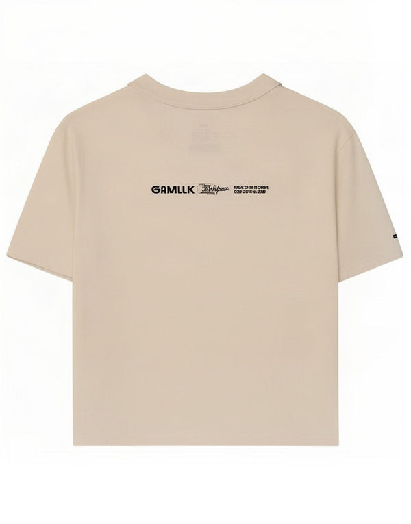 Tommy Hilfiger Womens Crop Graphic T-Shirt Top UK 6 XS White Cotton