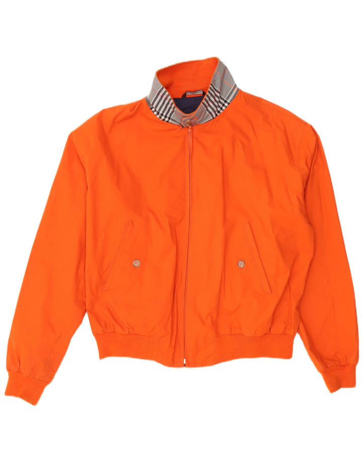 MACKINTOSH Chaqueta bomber para hombre UK 44 2XL Algodón a cuadros naranja