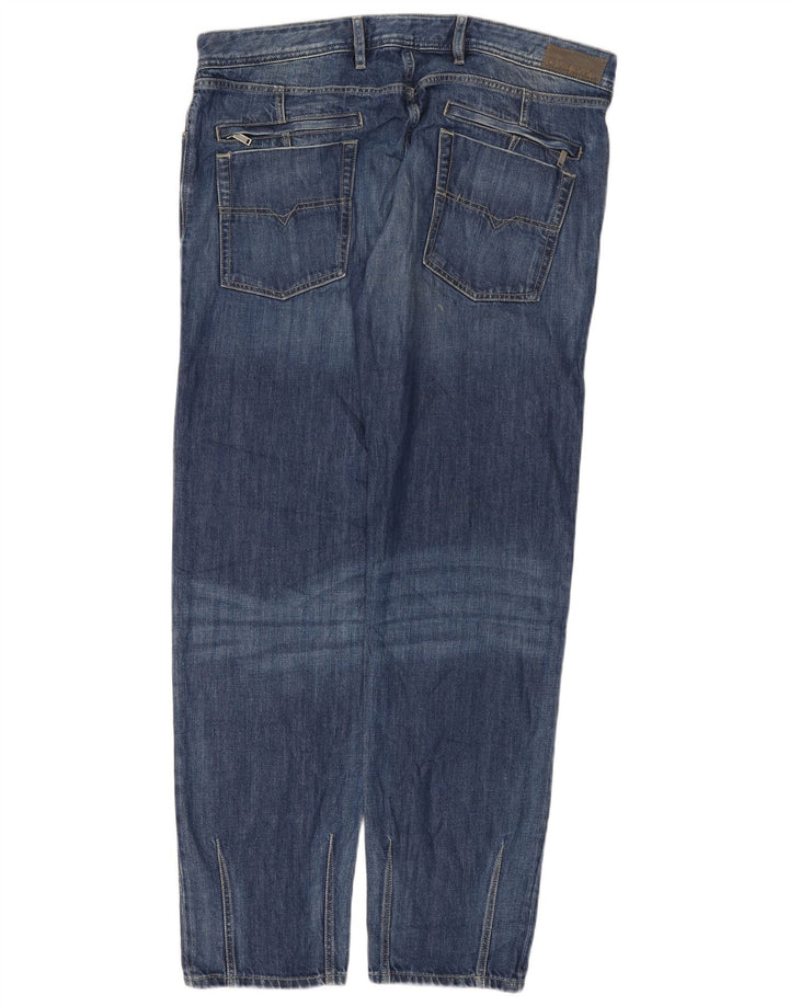 Diesel Hombre Kander Vaqueros Rectos W38 L32 Algodón Azul