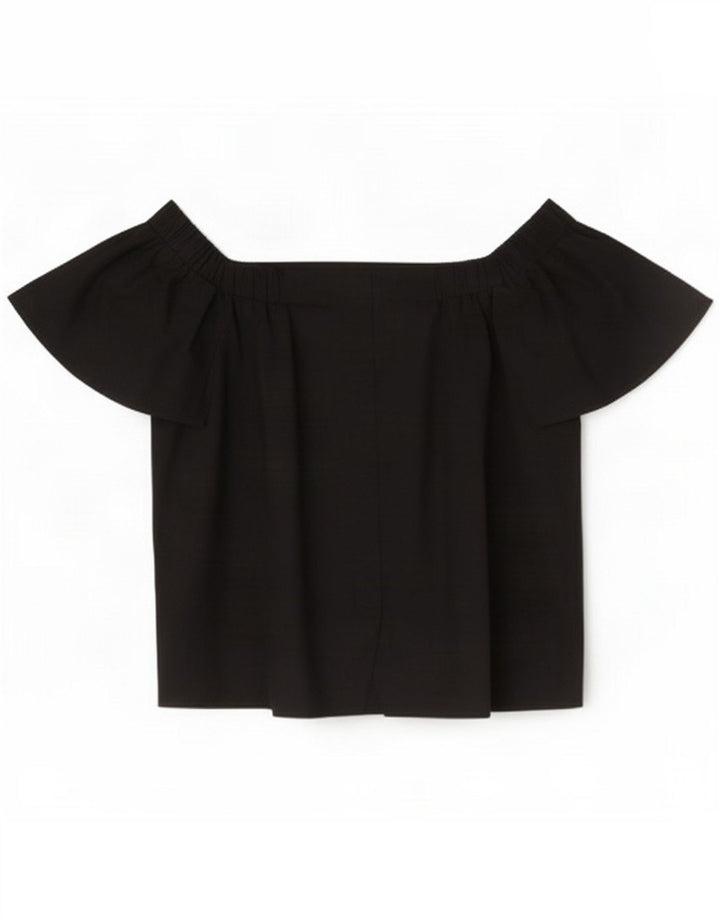 Top con hombros descubiertos para mujer Marks & Spencer UK 44 Grande Algodón negro