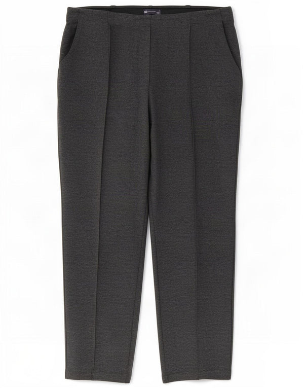 Marks & Spencer Pantalones Casuales Cónicos para Mujer UK 18 XL W36 L29 Gris