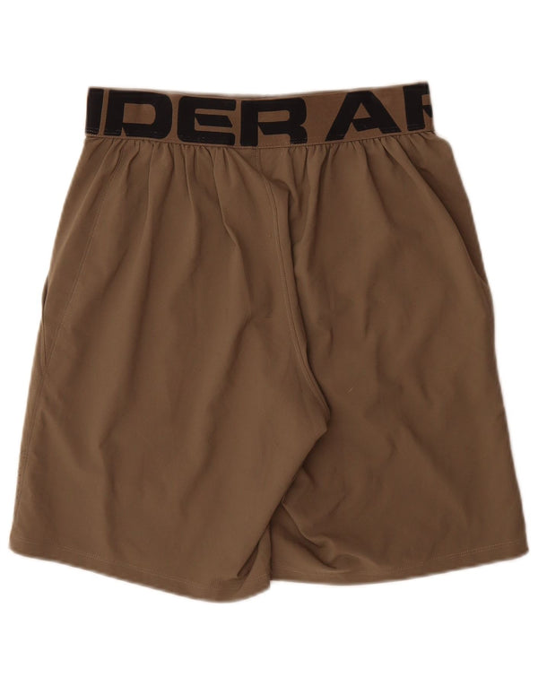 Under Armour Pantalones cortos deportivos gráficos para mujer UK 10 Small Brown Sports