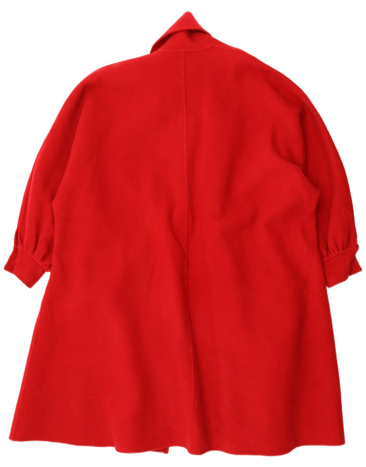 Vintage mujer abrigo Reino Unido 22 3XL rojo