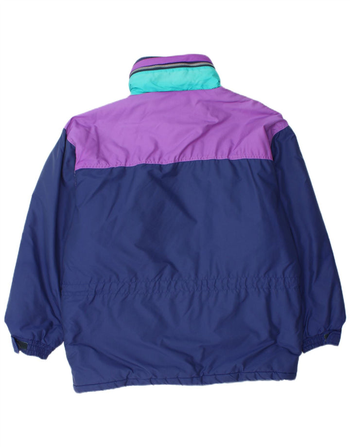 Astrolabio Chaqueta de esquí con capucha para hombre UK 38 Medium Azul marino Colorblock
