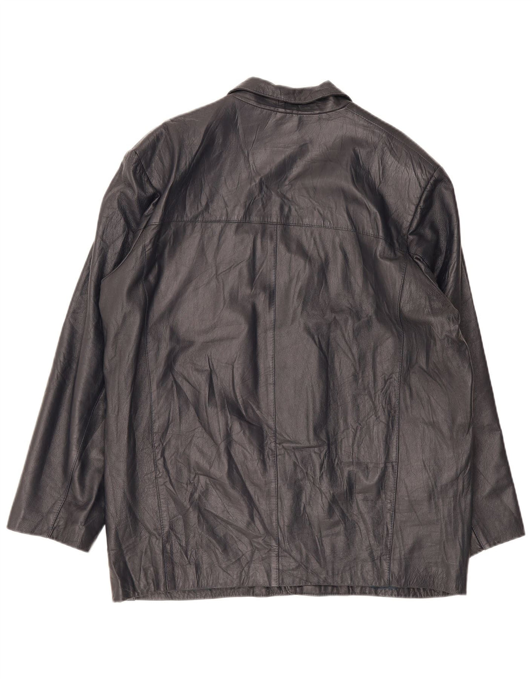 Kiros Chaqueta de cuero para hombre IT 54 2XL Azul marino