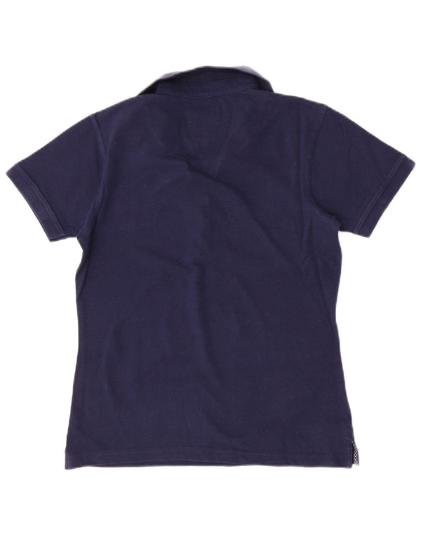 Crew Clothing Polo para mujer UK 12 Medium Azul marino Algodón