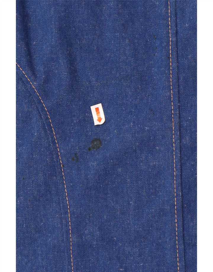 VINTAGE Chaleco de mezclilla para mujer Reino Unido 14 Azul medio