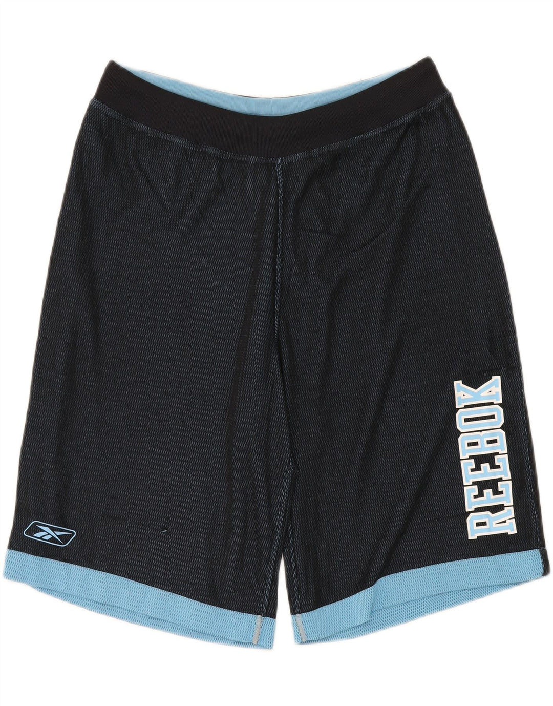 Reebok - Pantalones cortos deportivos para hombre, talla pequeña, color azul marino