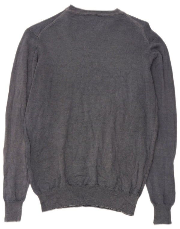 Liu Jo Jersey de Cuello Redondo para Mujer UK 22 3XL Lana Gris
