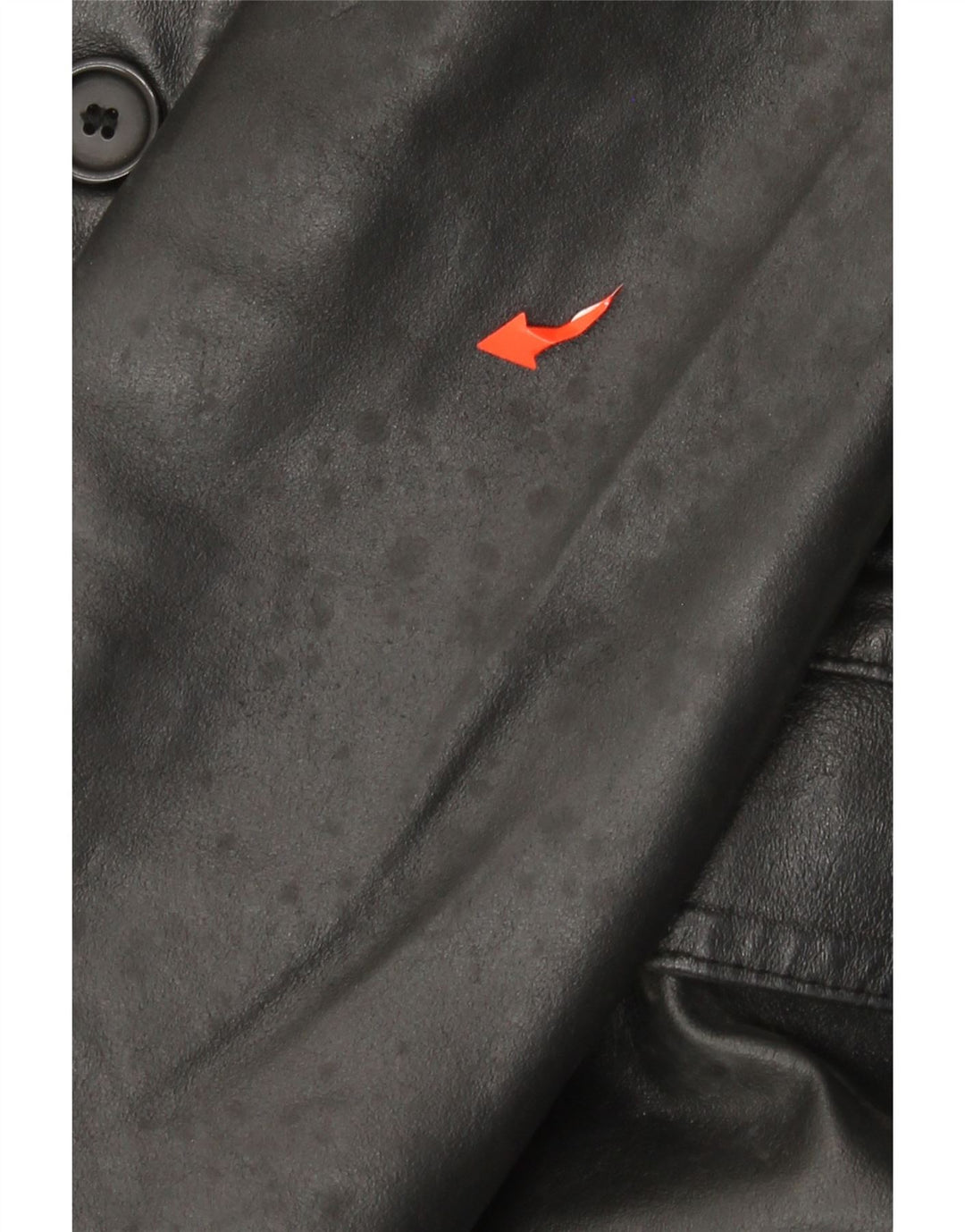 VINTAGE Abrigo de cuero para mujer IT 46 Cuero negro grande