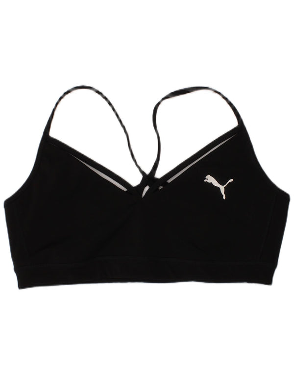 Puma Mujer Sport Bra Top Grande Negro Poliéster Deportes