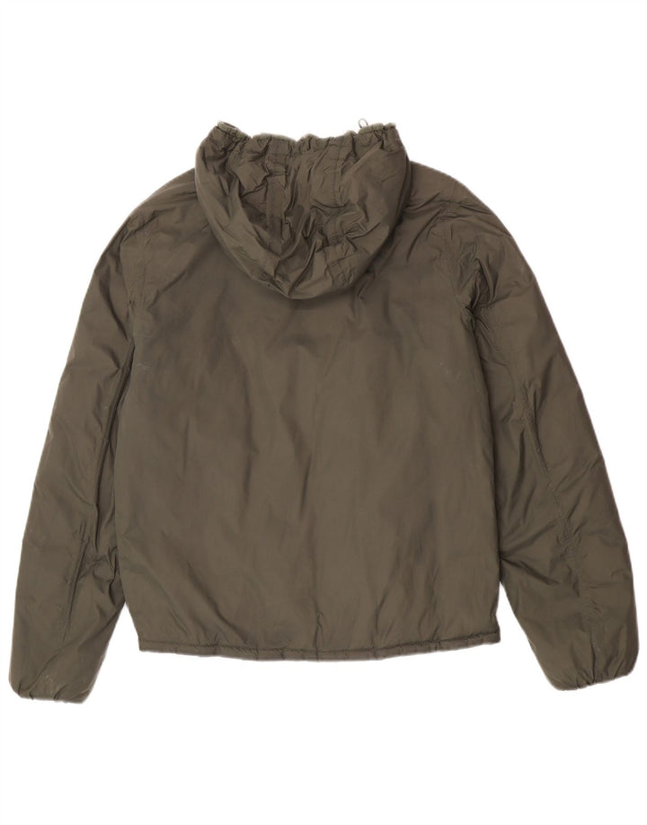 K-Way Chaqueta acolchada reversible con capucha para hombre UK 38 Poliamida verde medio