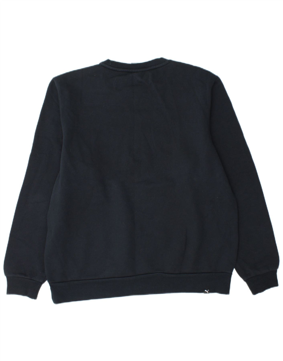 Puma Mens Graphic Sudadera Jumper Grande Azul Marino Algodón