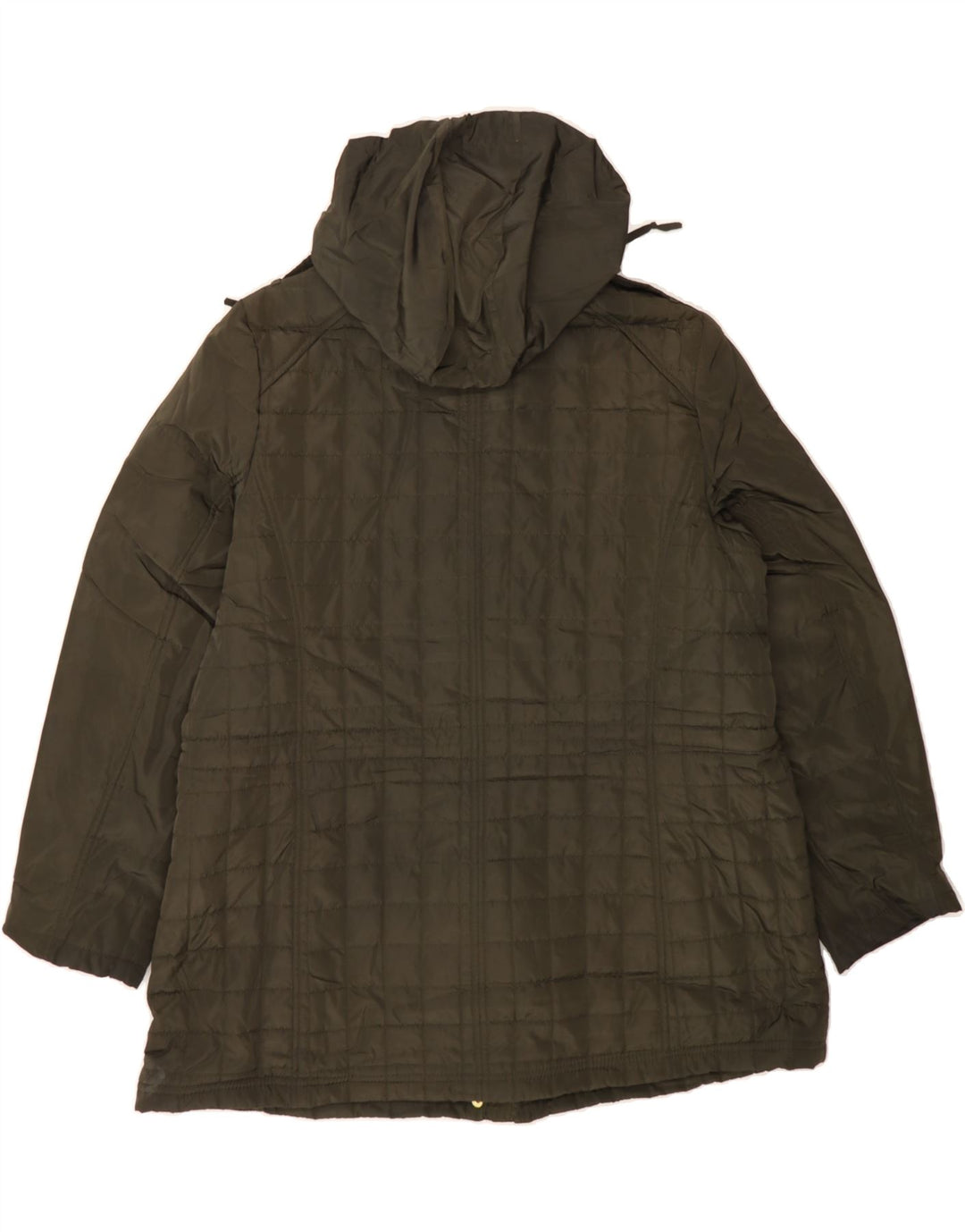MICHAEL KORS Womens Hooded Quilted Jacket UK 18 XL Green Polyester Vintage Michael Kors and Second-Hand Michael Kors from Messina Hembry 