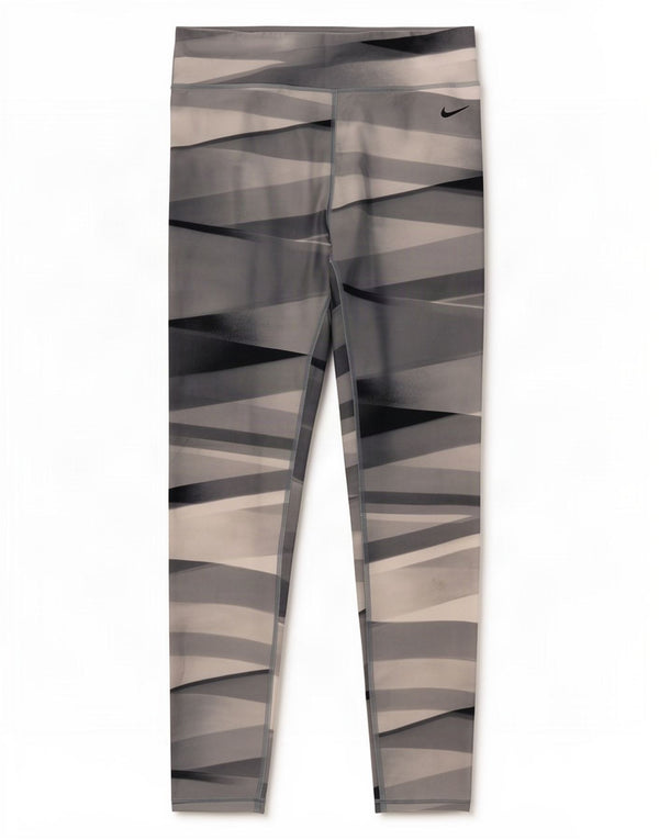 Nike Leggings Dri Fit para mujer UK 12 Poliéster geométrico gris medio
