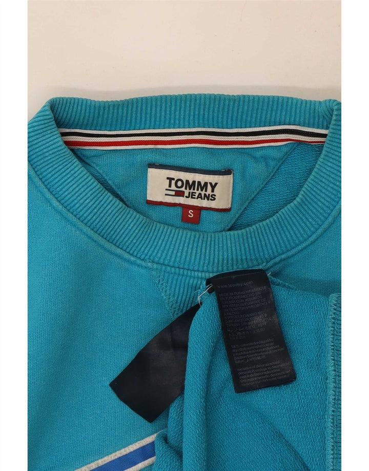 Tommy Hilfiger Hombre Sudadera Gráfica Jumper Small Algodón Azul