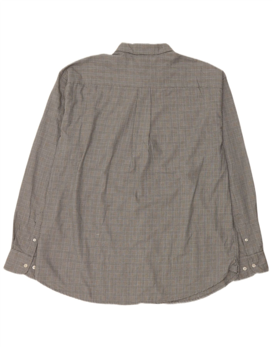 DOCKERS Camisa antimanchas para hombre XL Algodón a cuadros gris