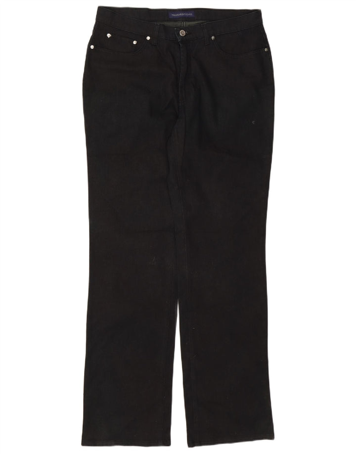 TRUSSARDI Vaqueros rectos para hombre W36 L33 Algodón negro