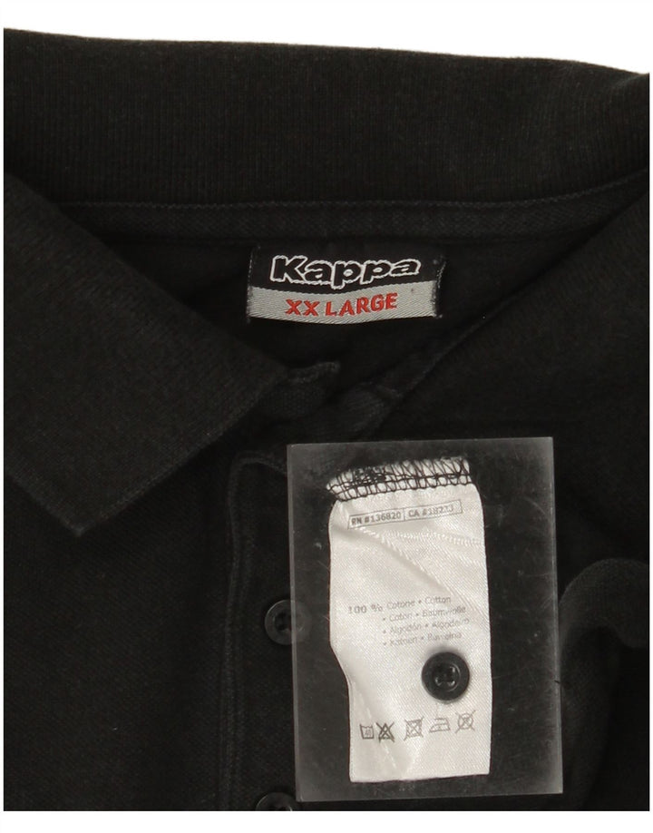 KAPPA Polo Hombre 2XL Algodón Negro