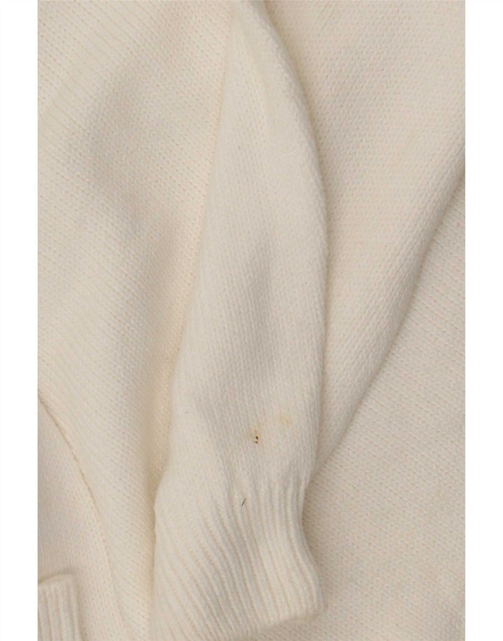 Marks & Spencer - Jersey de cuello redondo para mujer, talla 40, talla mediana, color blanco