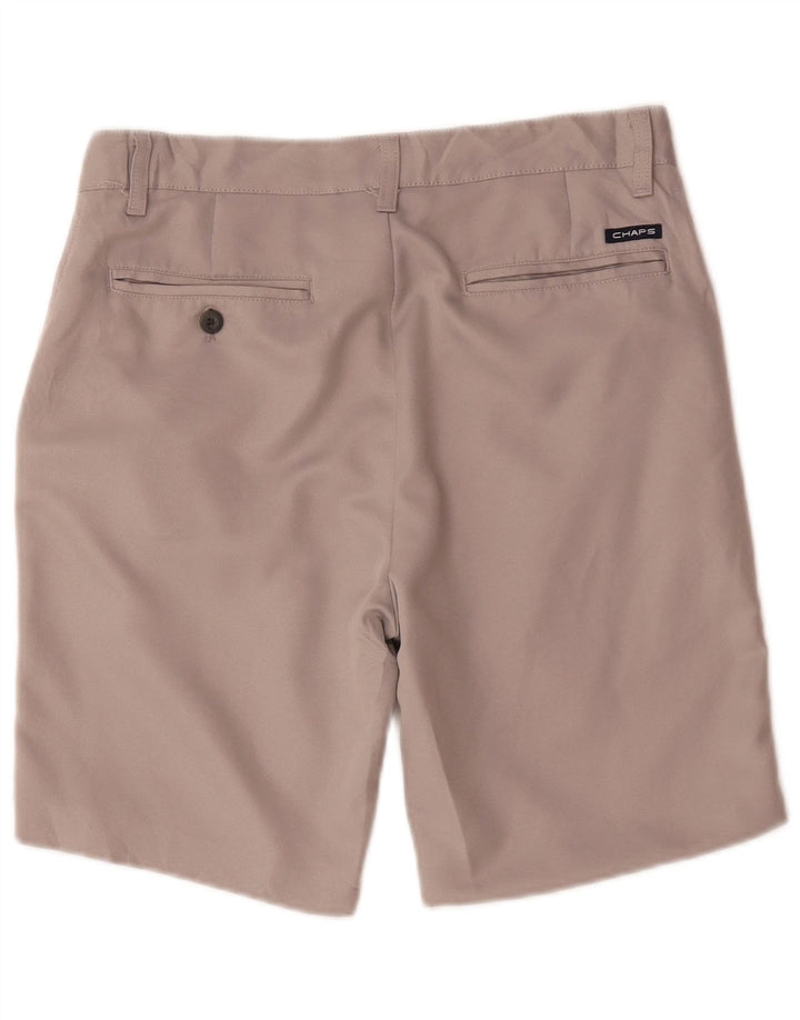 Chaps Pantalones cortos chinos para hombre W30 Poliéster gris medio