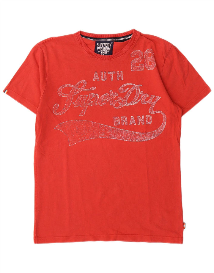 Superdry Camiseta Gráfica Para Hombre Top Pequeño De Algodón Rojo