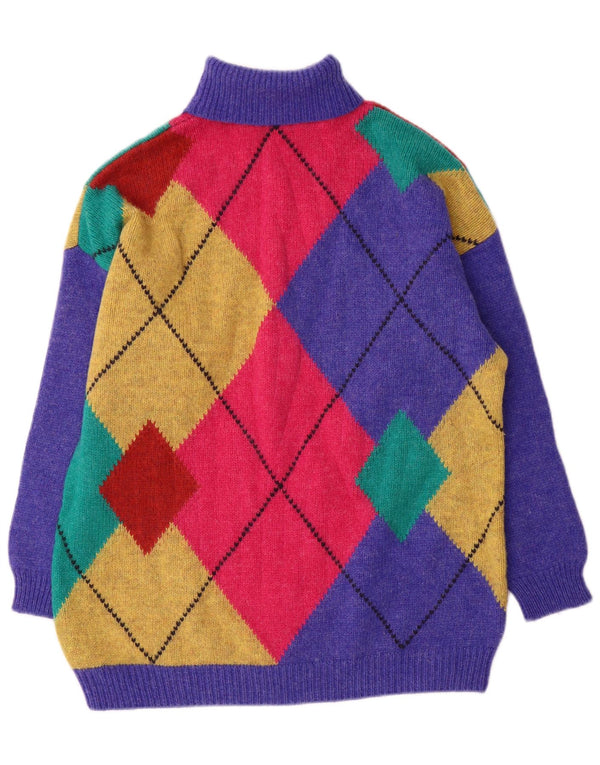 Benetton Jersey De Cuello Vuelto para Mujer UK 46 Large Multicolor