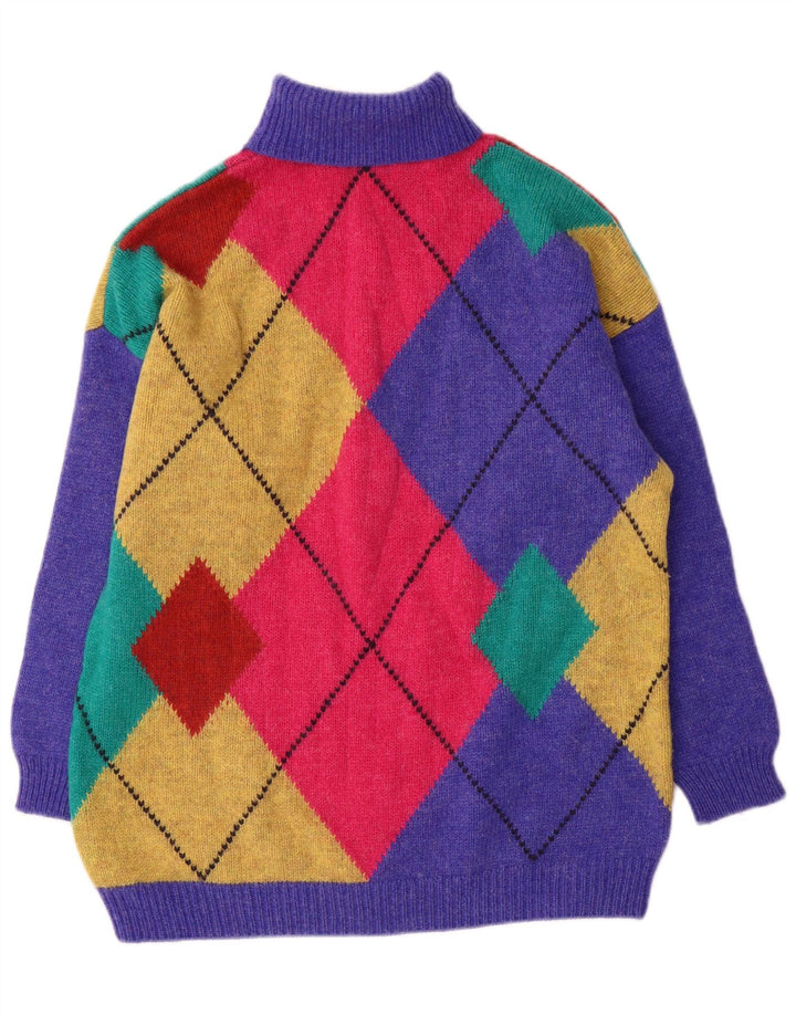 Benetton Jersey De Cuello Vuelto para Mujer UK 46 Large Multicolor