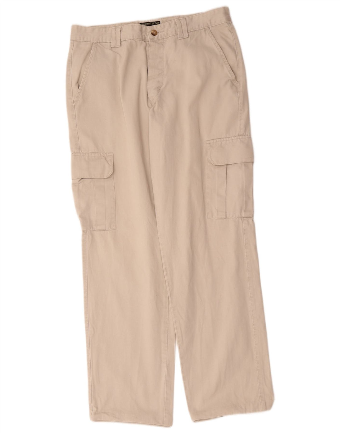 Pantalones cargo rectos Lee para hombre W34 L32 Algodón beige
