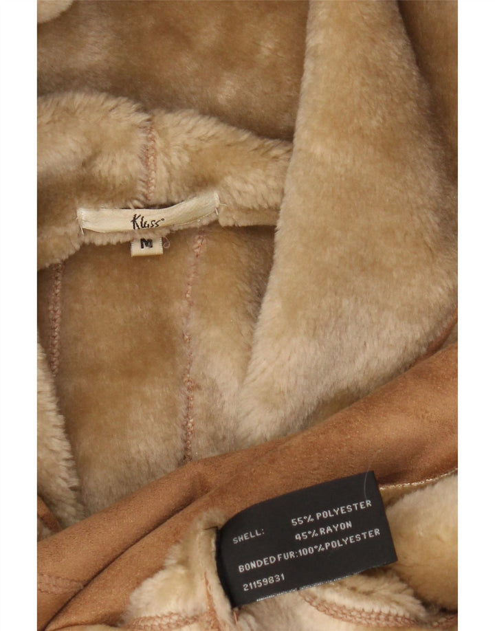 Klass Chaqueta Sherpa con capucha para mujer UK 42 Poliéster beige medio