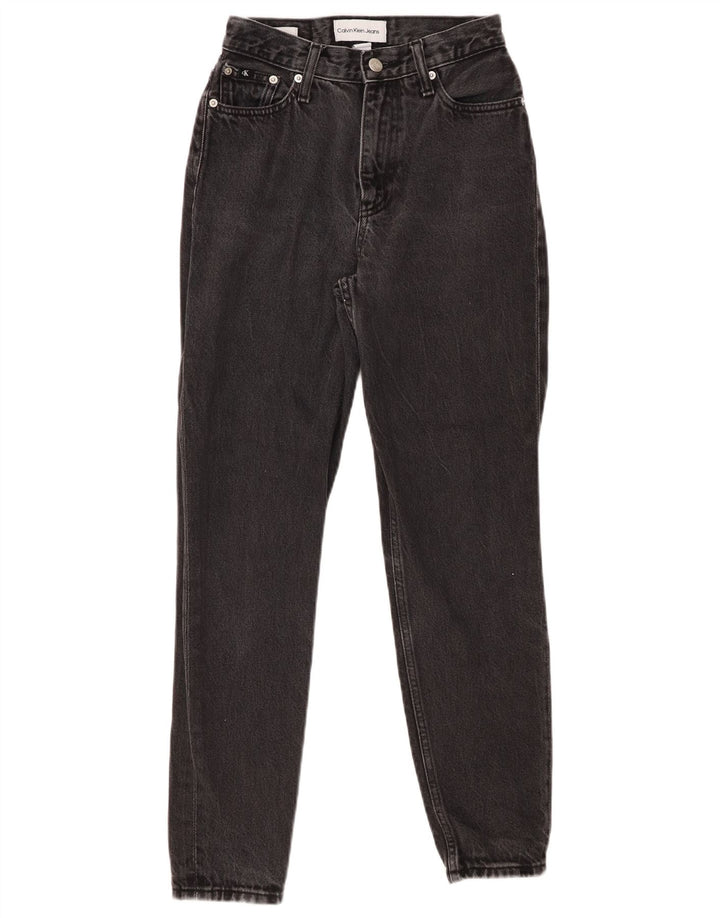 CALVIN KLEIN Vaqueros ajustados para mujer W25 L27 Algodón negro