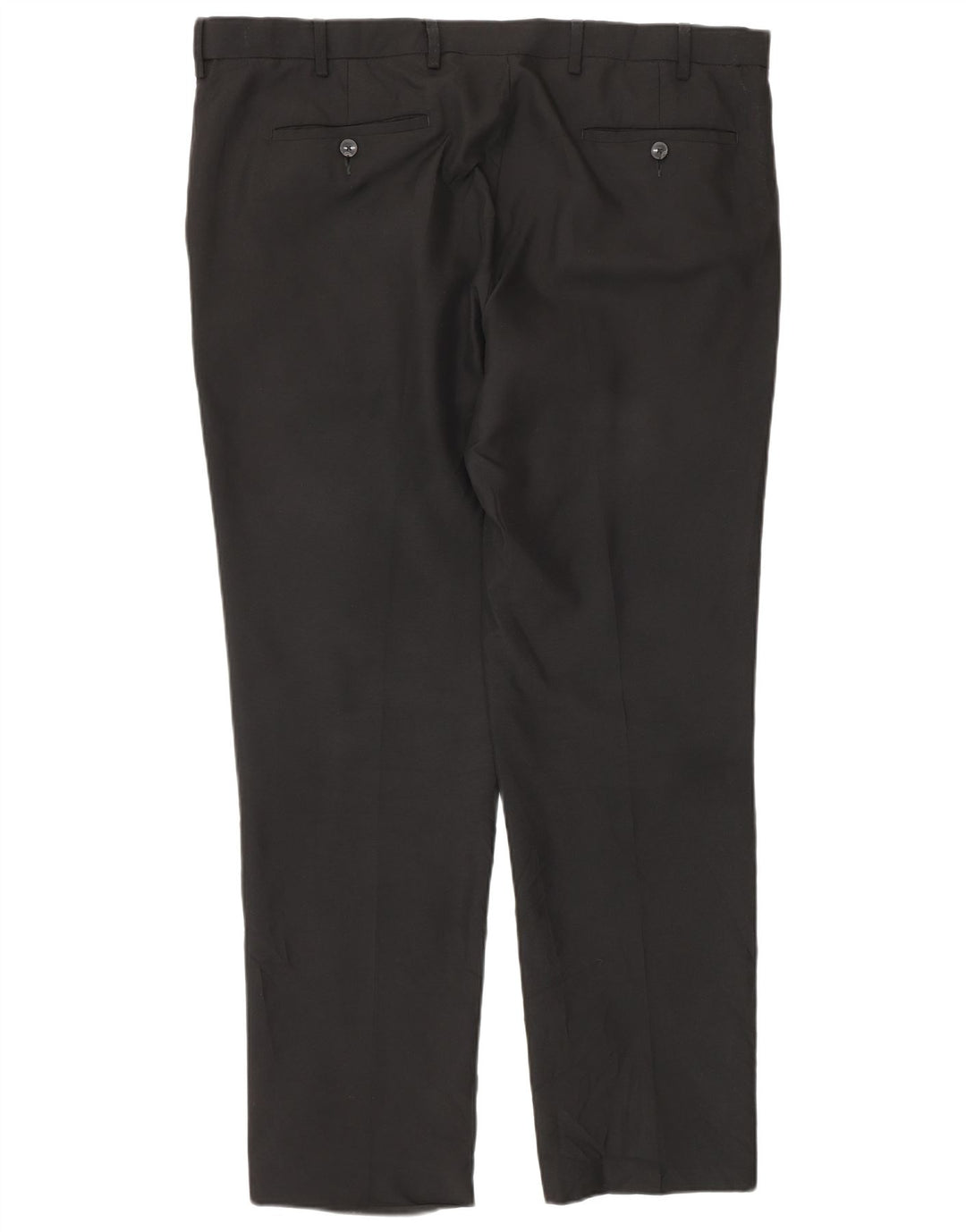 Marks & Spencer Pantalones de traje rectos de corte regular para hombre W40 L30 Negro