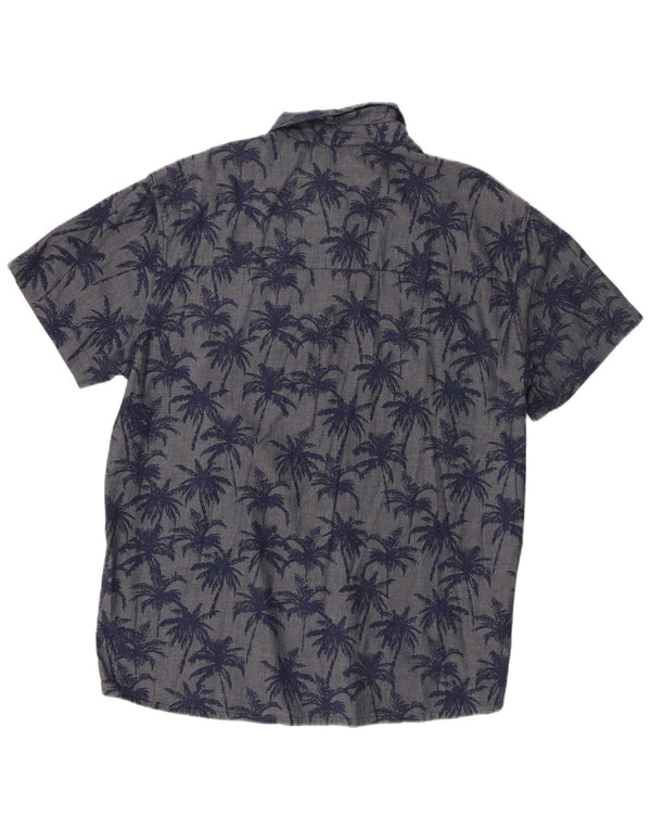 Camisa con estampado abstracto para hombre de Mountain Warehouse XL azul hawaiano