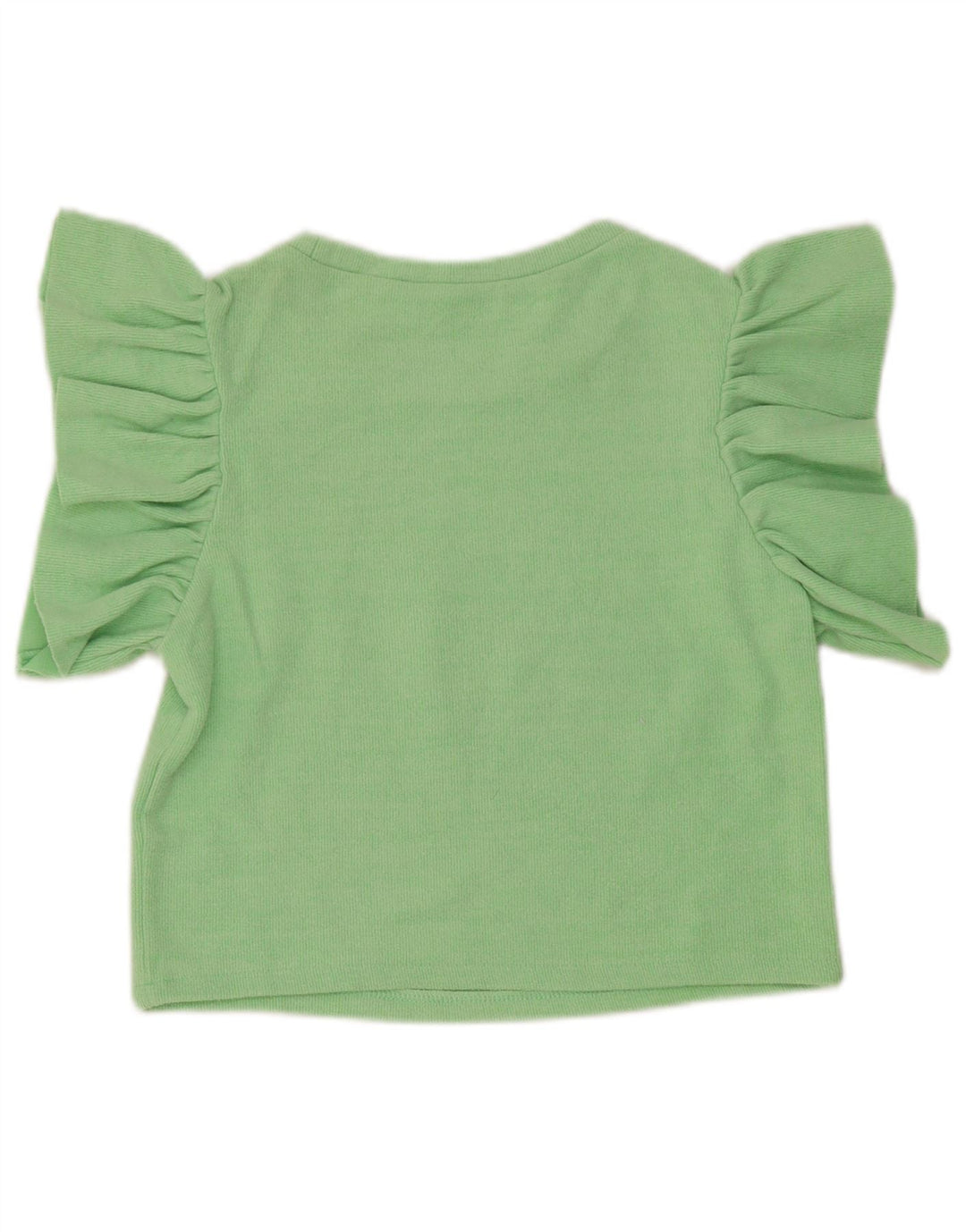 Zara Mujer Crop Top UK 10 Pequeño Verde