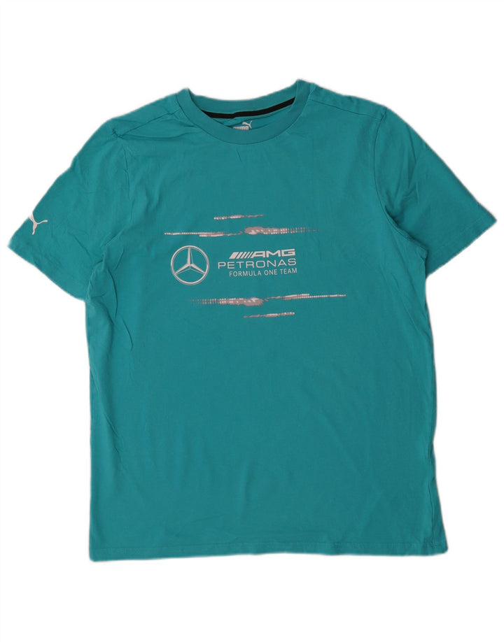 Camiseta Puma Regular Graphic Top Azul Medio Hombre