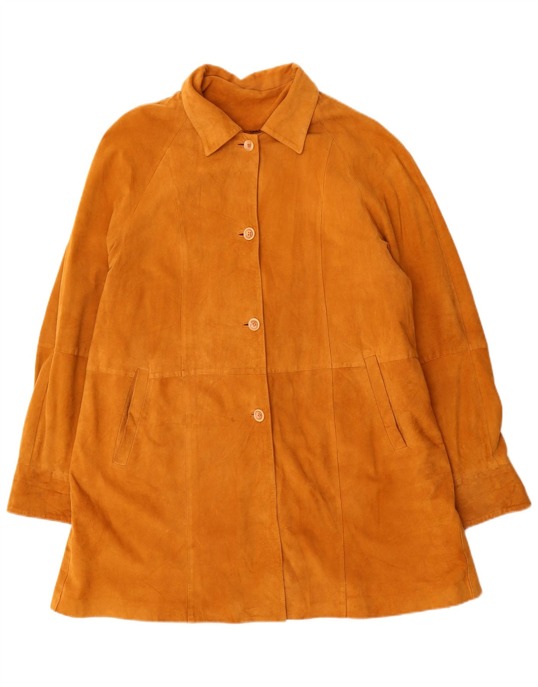 Gallotti Abrigo de ante para mujer EU 46 XL Cuero beige